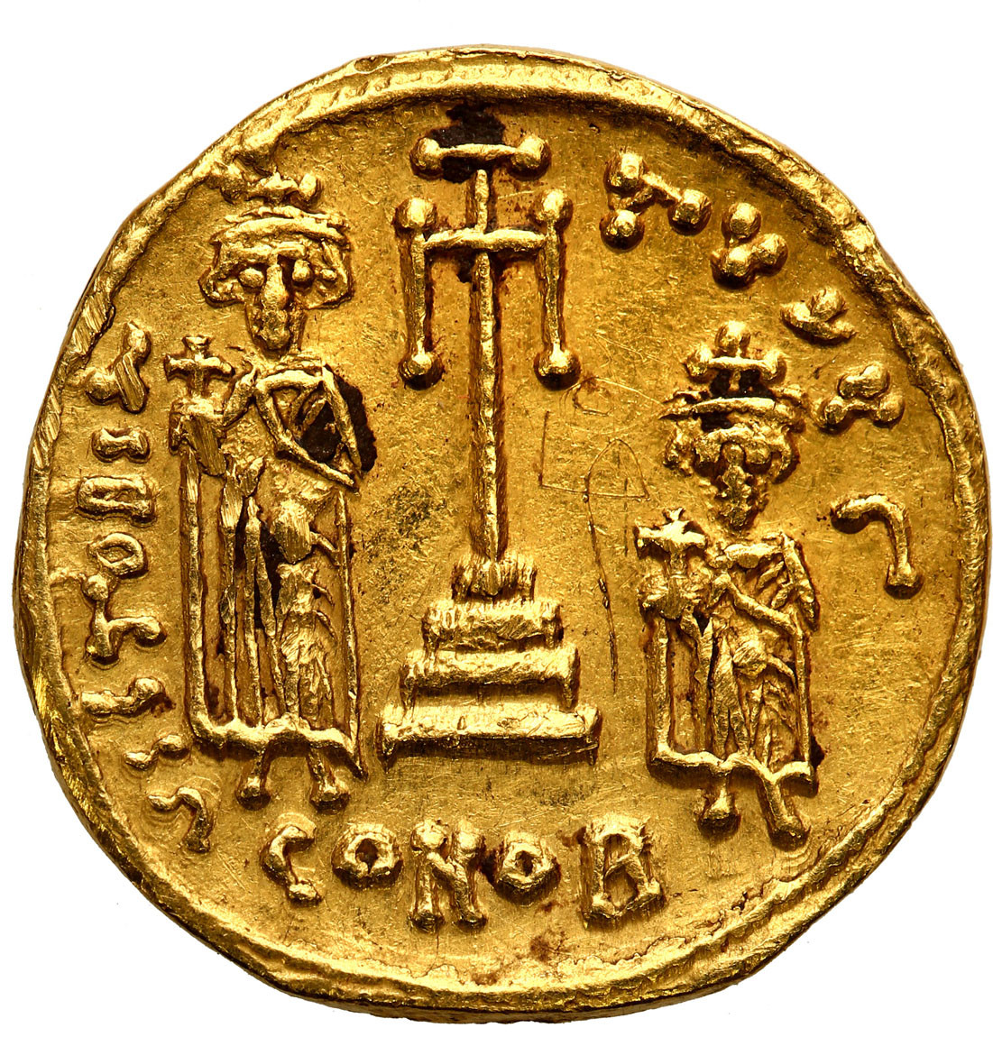 Bizancjum. Constans II Pogonatus (641-668) i Constantine IV. Solid, Konstatynopol